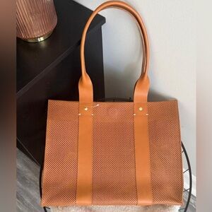 Clare V leather Noemie Perforated Tote Bag NWT retail $425